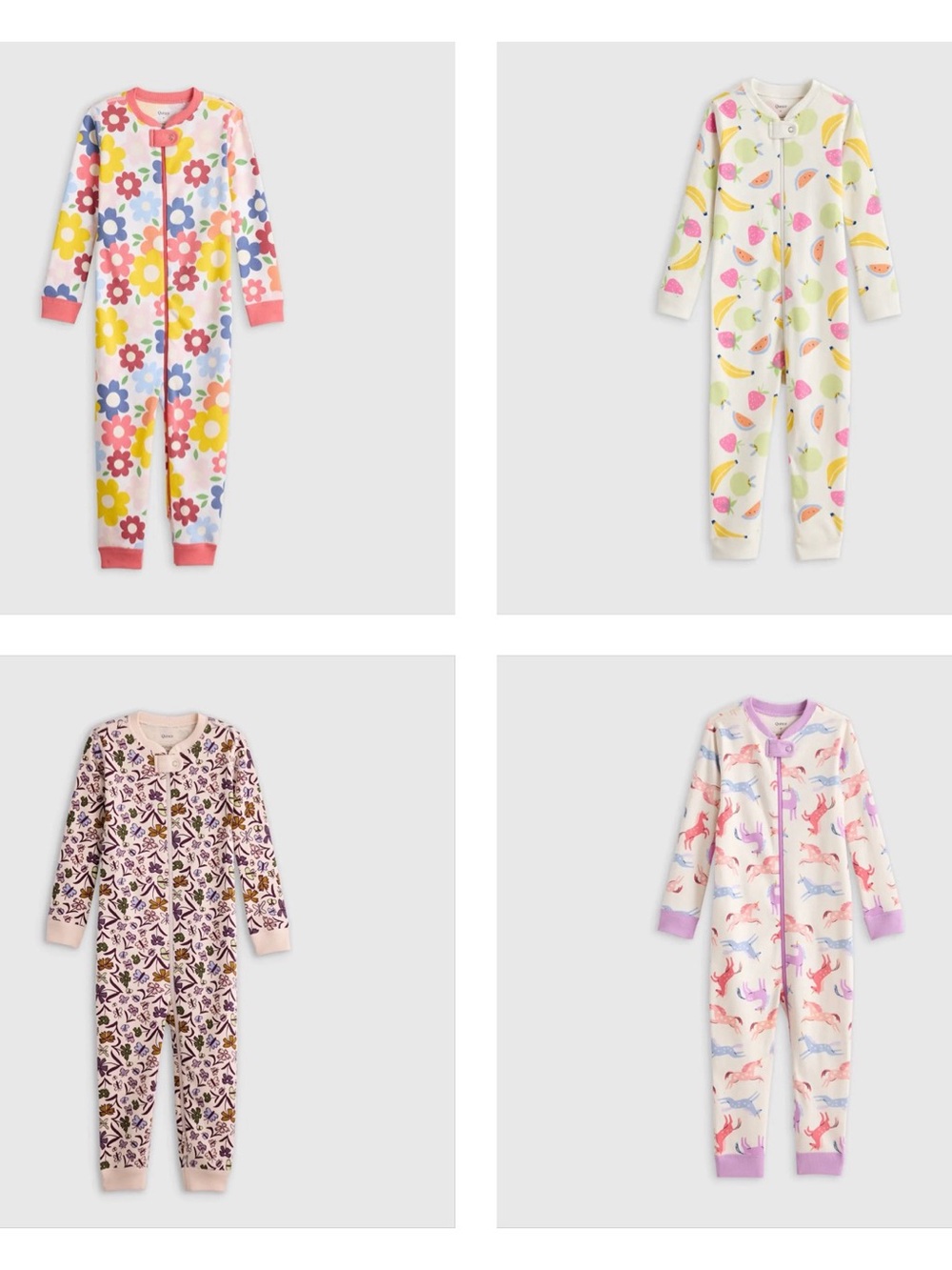 Quince Girls' Organic Cotton Pajama Bundle